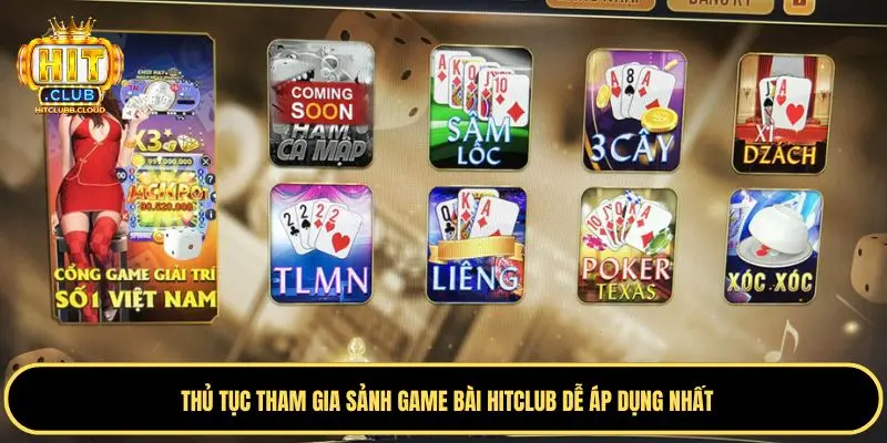 Chọn game bài Hitclub yêu thích