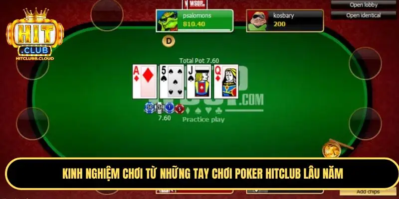 Mẹo đúng tham khảo ngay khi chơi poker Hitclub