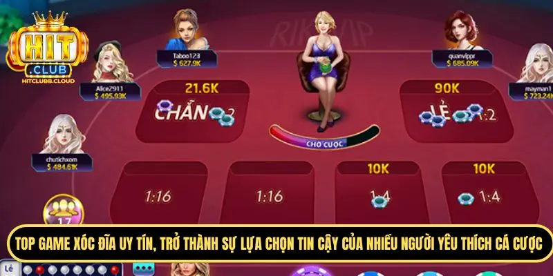 Điểm thu hút người chơi xóc đĩa trên Hitclub